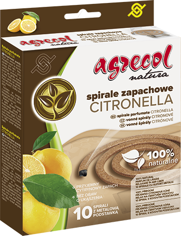 Spirale na komary i inne owady latające - Citronella - 10 szt.
