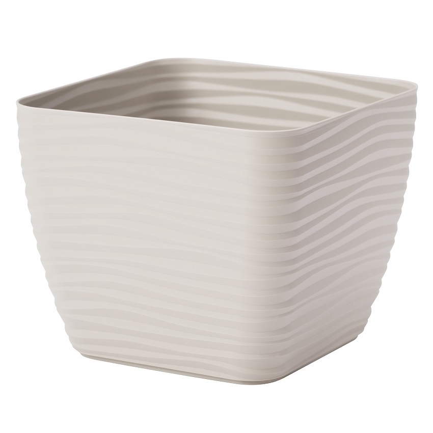 Osłonka kwadratowa Sahara petit - 19 cm - jasnoszary