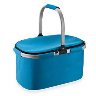 Koszyk termiczny składany - COOLBAG - niebieski