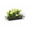 Ikebana prostokątna do kompozycji - 39 x 17 cm - czarna