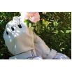 Rękawice ogrodnicze Rosie - błękitno-białe - długie, chronią przed kolcami róż i innych krzewów