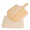 Kamień ceramiczny do pizzy z drewnianą łopatką - prostokątny 38 x 30,5 cm