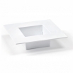 Ikebana kwadratowa do kompozycji - 19 cm - biała