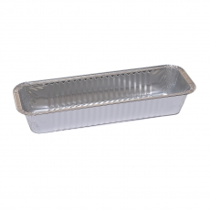 Foremka aluminiowa do pieczenia - podłużna - do makowca, strucla, chałwy i babki piaskowej - 1,075 l - 4 szt.
