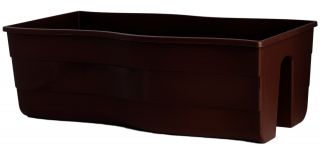 Donica balustradowa Wave - 60 cm - brązowa