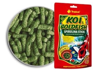 Pływający pokarm ze spiruliną dla ryb ogrodowych i stawowych takich jak karpie koi, złote rybki i inne karpiowate - 11L