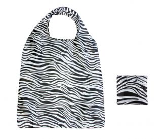 Składana torba na zakupy - 42 x 60 cm - zebra