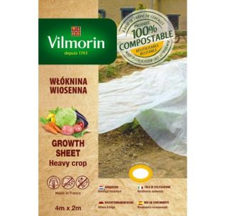 Agrowłóknina biodegradowalna - do upraw ekologicznych - 2,00 x 4,00 m - Vilmorin