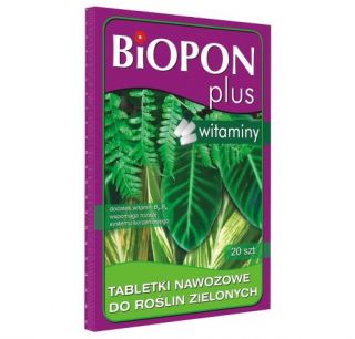 Tabletki nawozowe do roślin zielonych - Biopon - 20 szt.