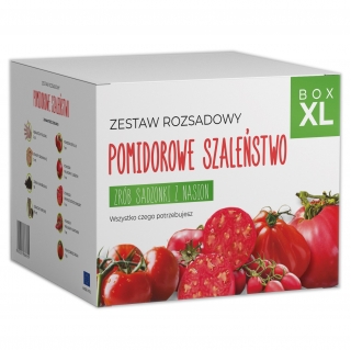Opakowanie Zestaw rozsadowy 'Pomidorowe Szaleństwo' - zrób sadzonki z nasion - Box XL