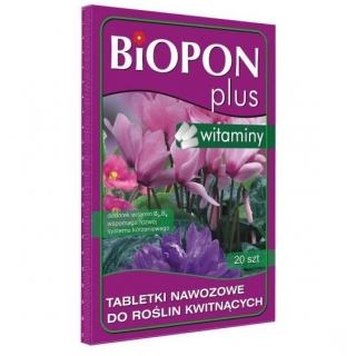 Tabletki nawozowe do roślin kwitnących - Biopon - 20 szt.