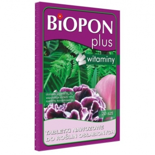 Tabletki nawozowe do roślin osłabionych - Biopon - 20 szt.