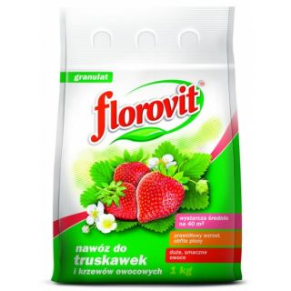 Nawóz do truskawek i poziomek - obfite plony, duże i smaczne owoce - Florovit - 1 kg