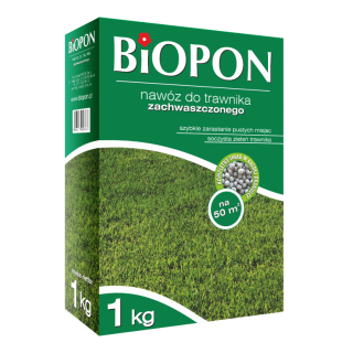 Nawóz do trawników zachwaszczonych - Biopon - 1 kg
