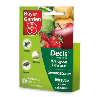 Bayer Decis Warzywa i Owoce 015EW - na mszyce, gąsienice, chrząszcze i inne - 2 x 5 ml