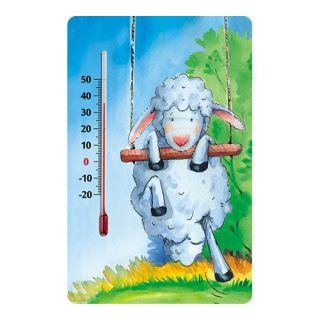 Termometr pokojowy samoprzylepny do pokoju dziecięcego - wzór owieczka