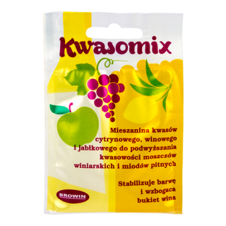 Kwasomix - regulator kwasowości - stabilizuje barwę i wzbogaca bukiet wina - 15 g