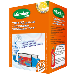 Bros - Microbec Ultra - Preparat do szamb w postaci tabletek - 5 x 20 g