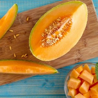 Melon Melba - pomarańczowy, gruby i aromatyczny miąższ