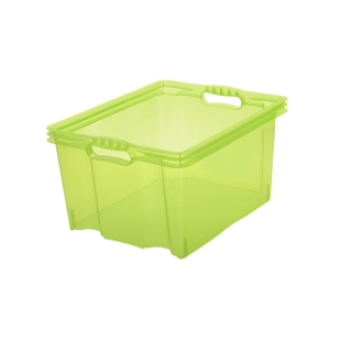 Pojemnik do przechowywania - Multi-Box - rozmiar XL - zielony transparentny