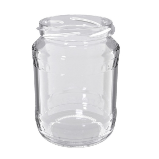 Słoje zakręcane szklane, słoiki - fi 82 - 720 ml + zakrętki białe - 8 szt.