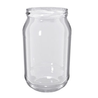 Słoje zakręcane szklane, słoiki - fi 82 - 900 ml - 8 szt.