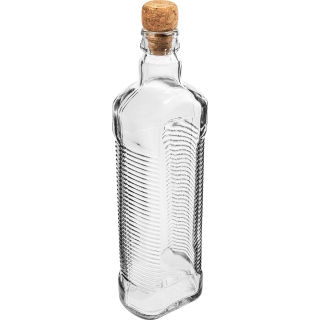 Butelka Karbowana z korkiem - 500 ml