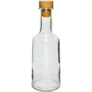 Butelka Rosa z korkiem - biała - 500 ml