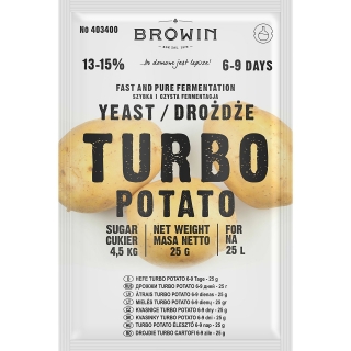 Drożdże gorzelnicze Turbo - Potato - 25 g