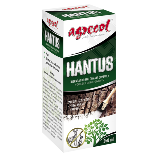 Hantus - preparat do malowania drzewek, zabezpiecza przed mrozem i zgryzaniem przez dzikie zwierzęta - Agrecol - 250 ml