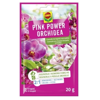 Pink power orchidea - granulki do kąpieli nawadniającej i odżywiającej storczyki - Compo - 20 g