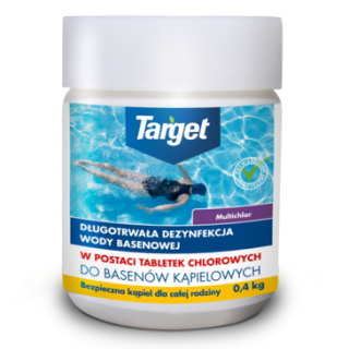 Multichlor - tabletki do zwalczania glonów i dezynfekcji wody basenowej - Target - 0,4 kg