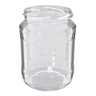 Słoiki zakręcane szklane na przetwory z owoców - fi 82 - 720 ml z zakrętkami owoce na białym tle - 8 szt.