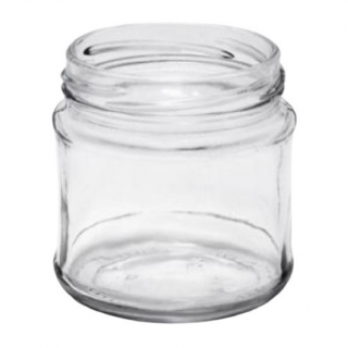 Słoiki zakręcane szklane, słoje - fi 66 - 200 ml z białymi zakrętkami - 12 szt.