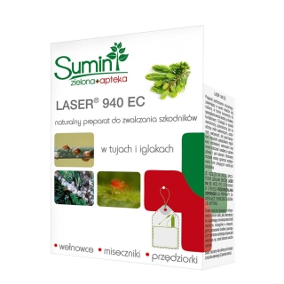 Laser 940 EC - na szkodniki w tujach i iglakach. Zwalcza wełnowce, przędziorki i miseczniki - Sumin - 200 ml
