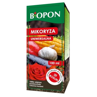 Mikoryza uniwersalna - 1000x większa powierzchnia chłonna korzeni - Biopon - 100 ml