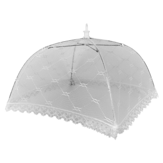 Moskitiera, osłonka na żywność w kształcie parasola - chroni od muszek - 30 x 30 cm