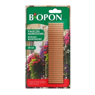 Pałeczki nawozowe do roślin balkonowych - Biopon - 30 szt.