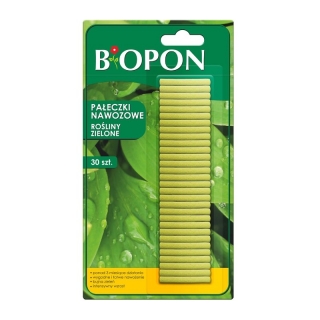 Pałeczki nawozowe do roślin zielonych - Biopon - 30 szt.