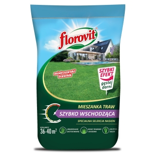 Trawa szybko wschodząca - super szybki trawnik! - Florovit - 5 kg
