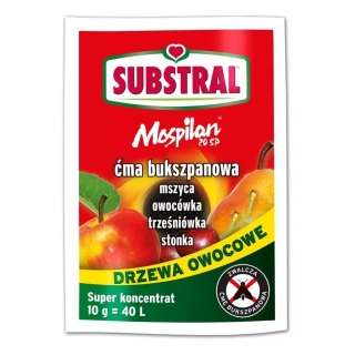 Mospilan 20SP - zwalcza mszyce, owocówki, trześniówki - na drzewa owocowe - Substral - 10 g