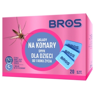 Wkłady do elektro na komary dla dzieci - Bros - 20 szt.