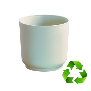 Doniczka zrobiona w 100% z materiałów z recyklingu - Satina Eco Recycled - 20 cm - szałwia