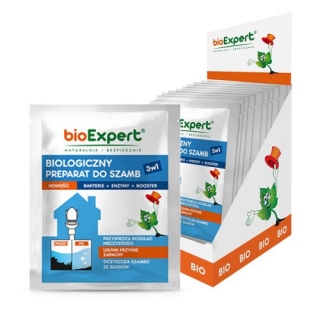Biologiczny preparat do szamb - nowoczesny i ekologiczny - BioExpert - 25 g - 18 saszetek