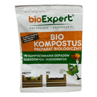 BIO Kompostus - przyspiesza kompostowanie w naturalny sposób - BioExpert - na jedno użycie - 18 saszetek