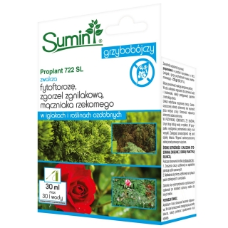 Proplant 722 SL do iglaków i roślin ozdobnych - grzybobójczy na fytoftorozę - Sumin - 30 ml