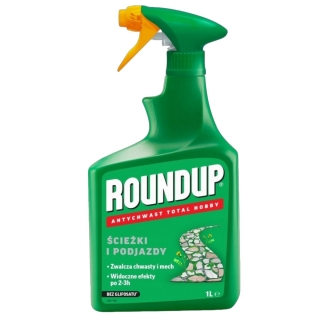 Roundup na chwasty w chodnikach, ścieżkach i podjazdach - skuteczny - 1000 ml