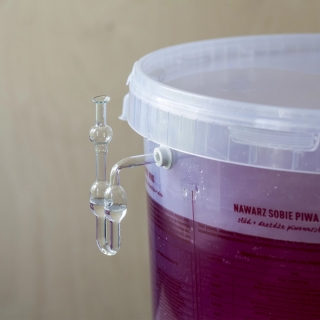 Rurka fermentacyjna kątowa - szklana