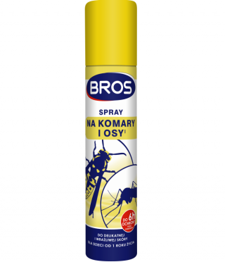 Spray na komary i osy dla dzieci i osób o delikatnej skórze - BROS - 90 ml