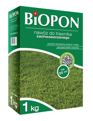 Nawóz do trawników zachwaszczonych - Biopon - 1 kg